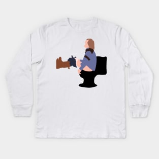 Harry on the Toilet Kids Long Sleeve T-Shirt